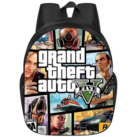 Grand Theft Auto Backpack Student Skolväska