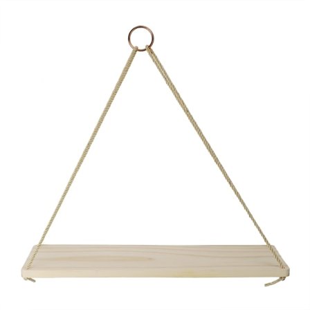 Bohemian Wood Storage Rack Vägghängande Hylla Hem Sovrum