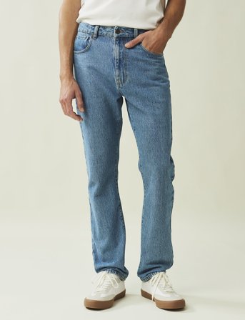 Lexington Clothing Curt Casual Blue Wash Denim - Blue - 30