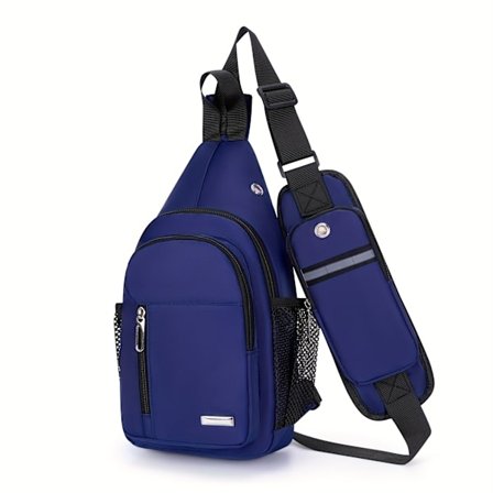 1 stk. Sports Sling Bag Utendørs Fottur Camping Crossbody Ridning Midjeveske med Mobiltelefonlomme Multifunksjonell Enkel [DB]