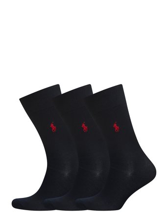 Polo Ralph Lauren Trouser Sock 3-Pack - Black - 43-46