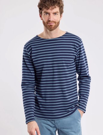 Armor Lux Breton Striped Shirt Héritage - Blue - L