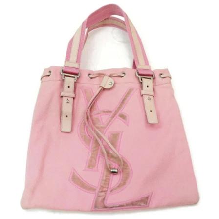 Yves Saint Laurent Vintage Pre-owned Canvas handTass , Roze , unisex , Maat: ONE Size Vintage Tassen