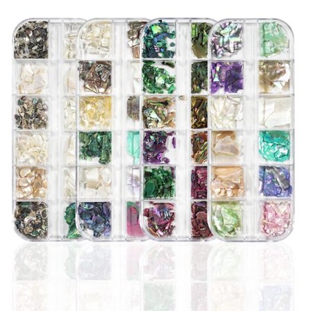 Neglekunst til neglekunst, Manicure skalfragment fantasi