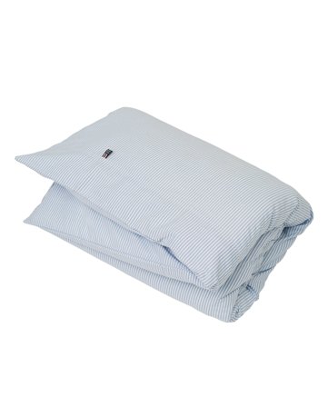 Lexington Icons baby pinpoint duvet blue/white
