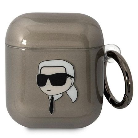 Karl Lagerfeld KLA2HNIKTCK AirPods 1/2 cover sort/sort Karl`s Head