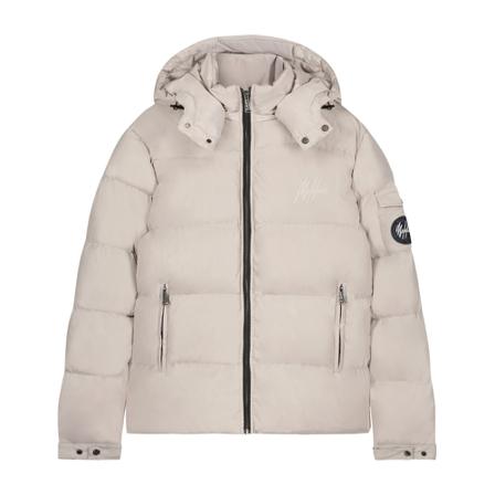 Malelions Donn Puffer Cream Jacket , Beige , Heren , Maat: M