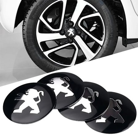 56 mm Bil Dæk Hjul Center Kapsler Dekoration Klistermærker Udvendig Emblem Bil Styling Til Peugeot 208 2012~2018 308 2014~2021 2008 3008 107