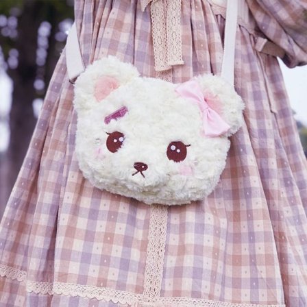 Plysch axelväska Messenger Bags Crossbody-väska