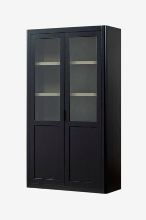 WOOOD - Gunnar Vitrinskåp - Svart - Skåp - Från Homeroom