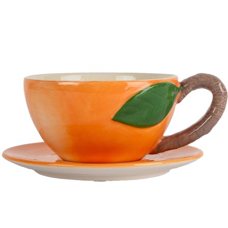 Byon Kopp med fat, persika | Dukning & Servering > Muggar & Koppar > Kopp | Bagaren och Kocken
