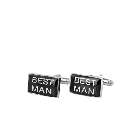 John Henric Cufflinks Motif Necessärer Herr Vit ONESIZE