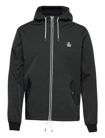 Full Zip Hooded Ratner Jacket Black Original Penguin