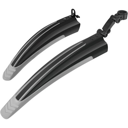 Svart+Grå Sykkel Skjerm, terrengsykkel, landeveissykkel, justerbar