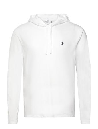 Jersey Hooded T-Shirt Tops Sweatshirts & Hoodies Hoodies White Polo Ralph Lauren
