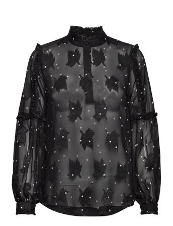 Fqjiana-Blouse Bluse Langermet Svart FREE/QUENT