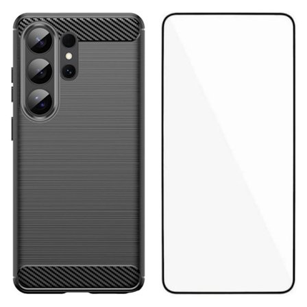 WANLONFENG Mobilskal till Samsung Galaxy S26 Ultra TPU LS Serie - Svart