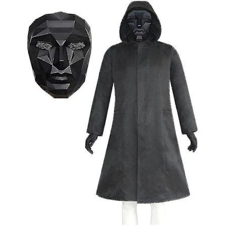 Squid Game Boss Kostyme Maske Cosplay Merch Jumpsuit Film Halloween Tilbehør Gaver-y XL_tfrf