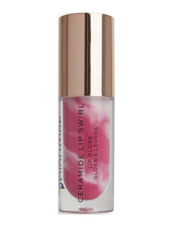 Revolution Lip Swirl Ceramide Gloss Berry Pink Lipgloss Sminke Rosa Makeup Revolution*Betinget Tilbud