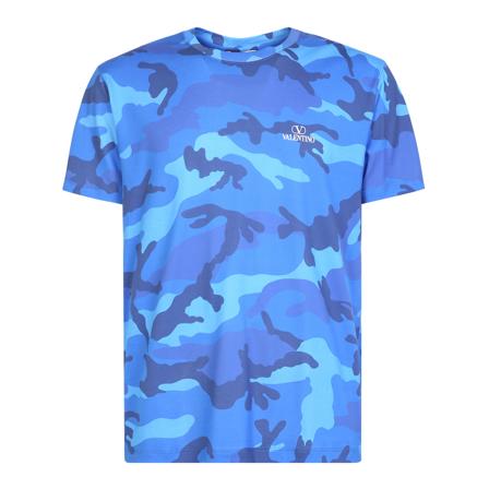 Valentino T-Shirts Blå, Herre, Størrelse: XL