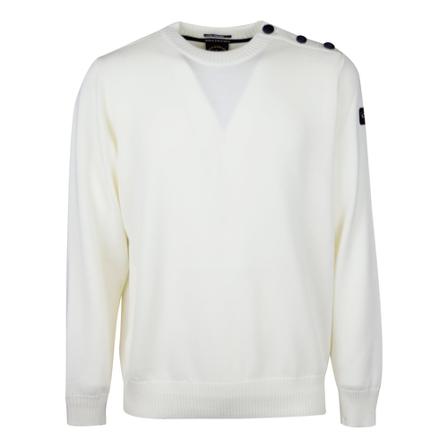 Paul & Shark, Round neck sweater Wit, Heren, Maat:M
