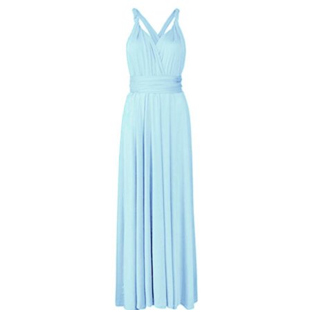 Dambandage Multi Way Wrap Convertible Maxiklänning Brudtärna Z