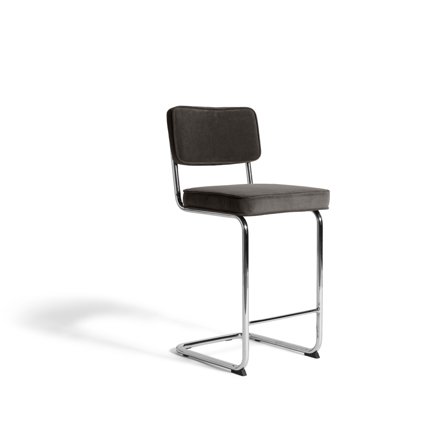 Rupert counterstol, Fløjl - Grå - 45x52,5x97 - Stole