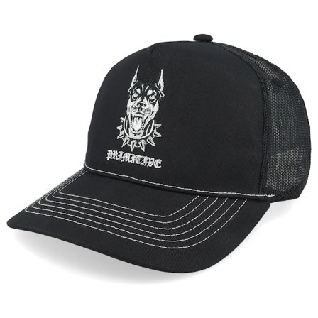 Primitive Apparel - Sort trucker Kasket - Sepulveda Black A-Frame Trucker @ Hatstore