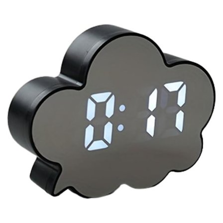 Luovuuden pilvi Elektroninen kello Yöpöytä Herätyskello Opiskelijoille ja lapsille Kotikello(musta)