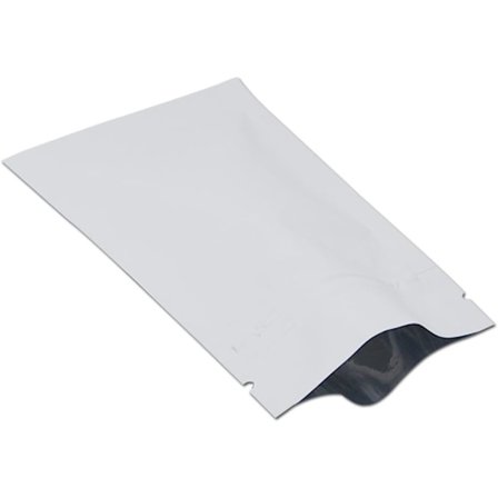 100 stykker aluminiumsfoliepose lynlås top flad mylarpose DXGHC[PL]
