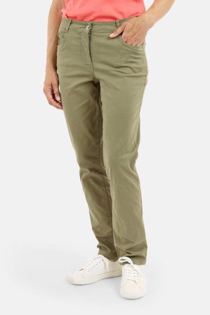BRANDTEX - Madelaine Bukser - Khaki - Straight Fit