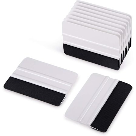 10 stk. Vinyl Squeegee med filt kant Squeegee 4 tommer Bil Vinyl Skraber Decal Applikator Vinduesfarve Værktøj