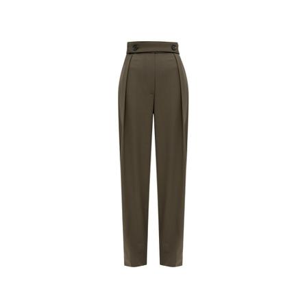 Proenza Schouler Bukser with tie detail Grøn, Dame Chinos