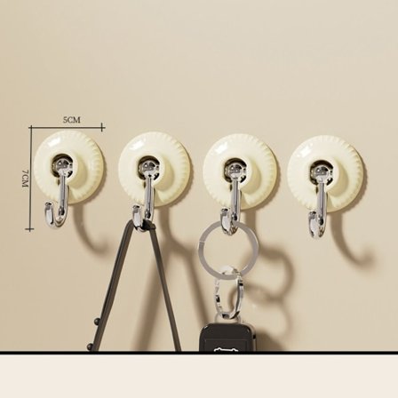 Självhäftande Krok Stark Krok SVART