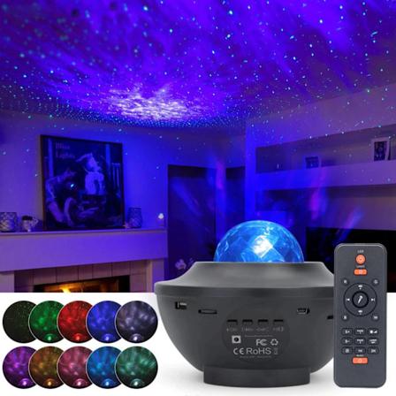 Galaxy-lamppu T htiprojektori Avaruus Taivas Bluetooth/Kaiuttimella