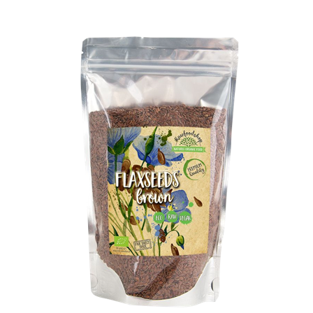 Rawfoodshop Linfrø Brune ØKO, 500 g