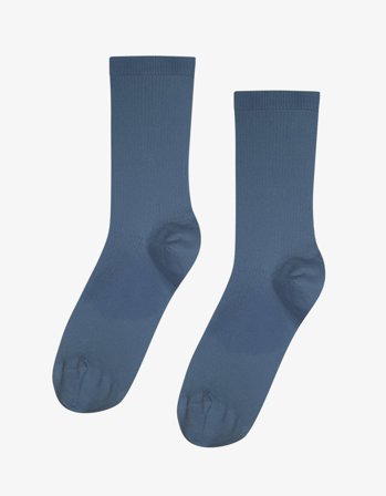 Women Classic Organic Sock - Petrol Blue - One Size