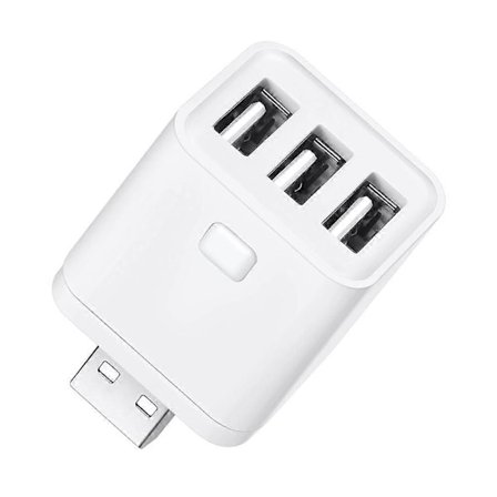 Tuya Zigbee Micro-USB Adapter Switch 3 Gang Mini USB Strømadapter APP Stemme Kontrol til Alexa