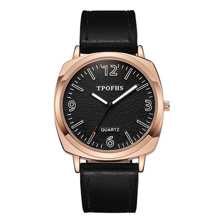 Dameklokke Quartz Armbåndsur SVART