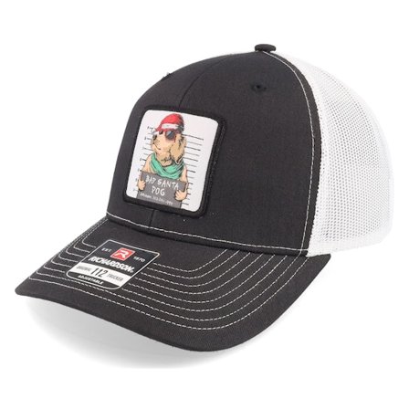 Ho-Ho-Hats - Preto trucker Boné - Bad Santa Dog Black/White Trucker - Iconic @ Hatstore