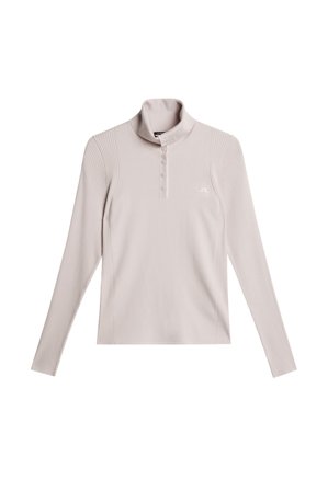 J.Lindeberg - Golf - Leonie Knitted Shirt - Grey - Kvinne - S