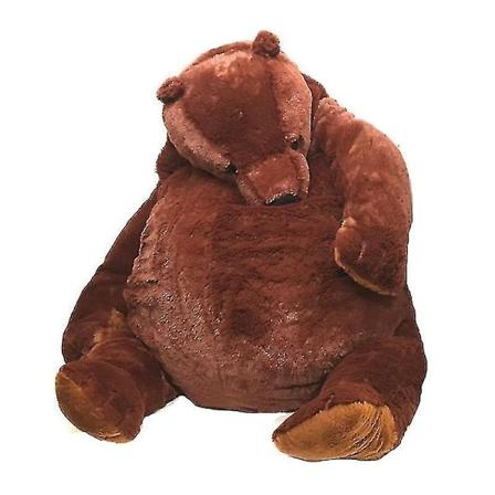 Simulering Djungelskog Brun Bjørn Kæmpe Plys Bamse Legetøj Fyldte Dyr Blød Pude Pige Børn Fødselsdagspresen about 60cm