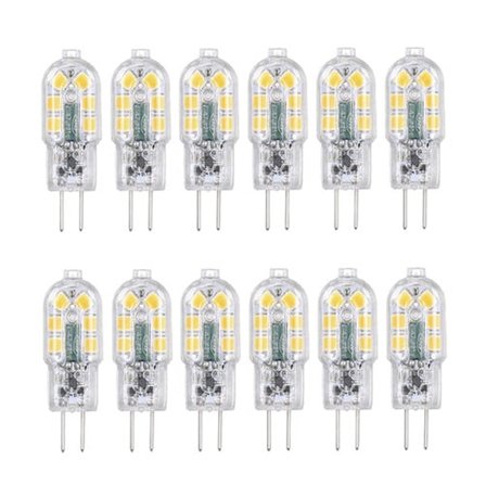 Tomshine G4 LED-lampor 12-pack varmvit
