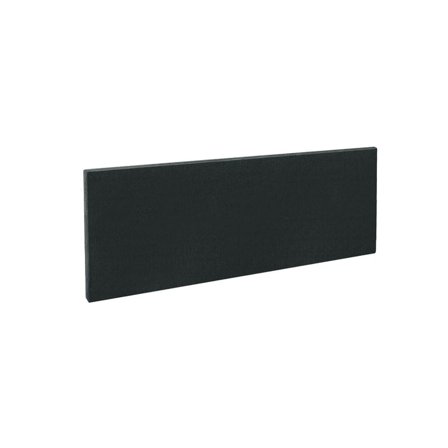 Rectangular desk screen, 1000x400 mm, black