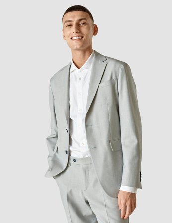 Shaping New Tomorrow - Essential Easy Blazer - Teal Blue - Slim Fit - Herre - Størrelse XL