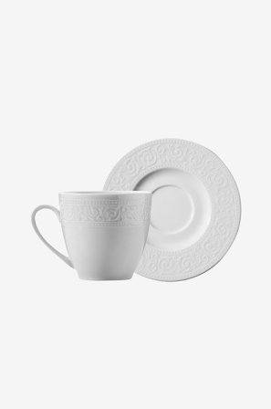 Hermia - Set med kaffekoppar (12 delar) - Vit - Koppar & muggar - Från Homeroom