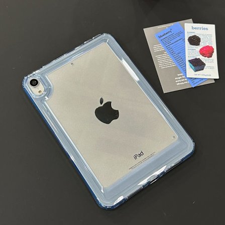 Stilrent skal för iPad mini4/5 blå transparent