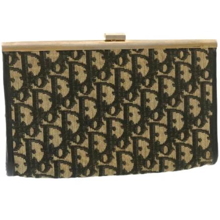 Dior Vintage, Pre-owned Clutches Zwart, Dames, Maat:ONE Size,Canvas