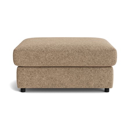 Oasis Pouf Hocker in Anthology Dunkelbeige, modernes Design, bequeme Polsterung für hohen Sitzkomfort, vielseitig einsetzbar, Höhe 44cm.