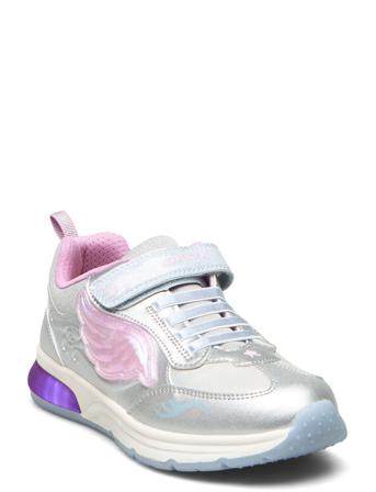 J Spaceclub Girl B Lave Sneakers Sølv GEOX